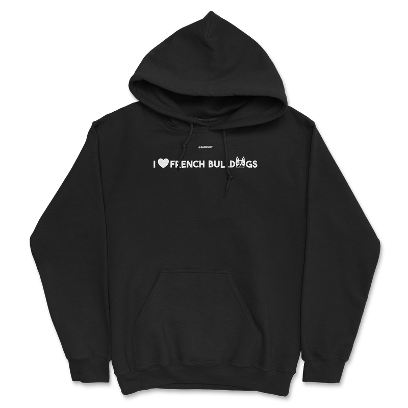 Load image into Gallery viewer, I Love French Bulldogs Hoodie
