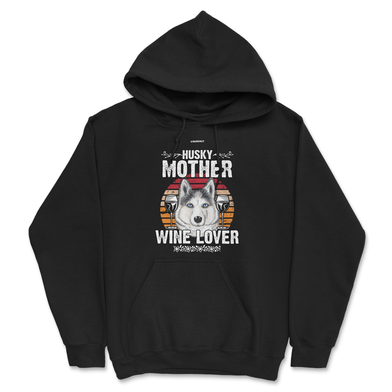 Load image into Gallery viewer, Husky Mother Wine Lover Colors Hoodie
