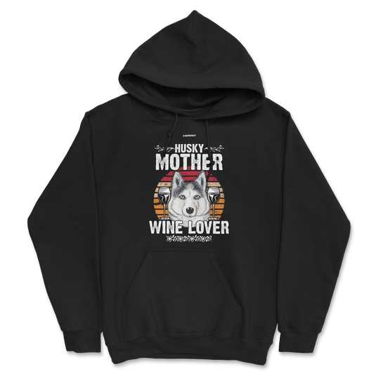 Husky Mother Wine Lover Colors Hoodie