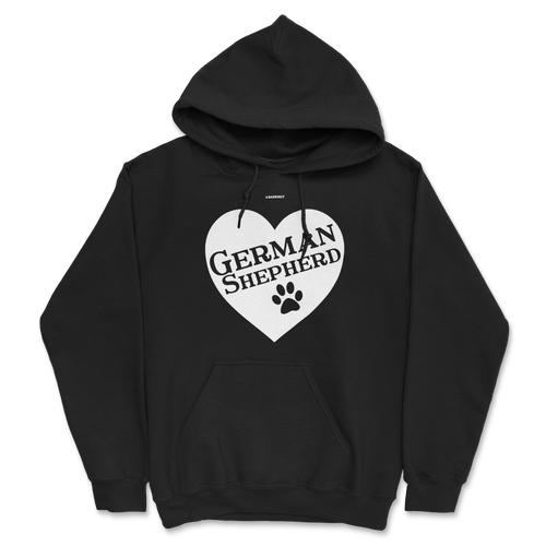 German Shepherd Heart Hoodie