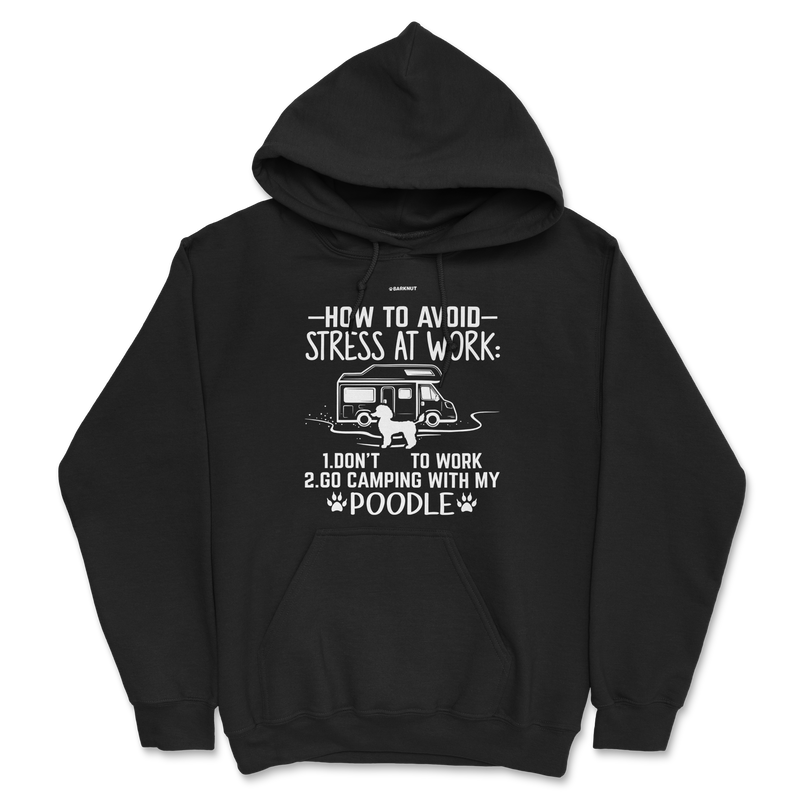 Load image into Gallery viewer, How To Avoid Stress At Work Poodle Hoodie
