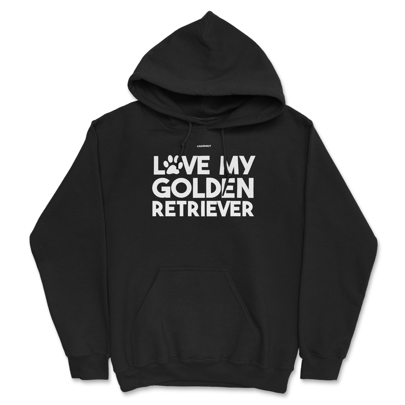 Load image into Gallery viewer, Love My Golden Retriever Paw Print Hoodie
