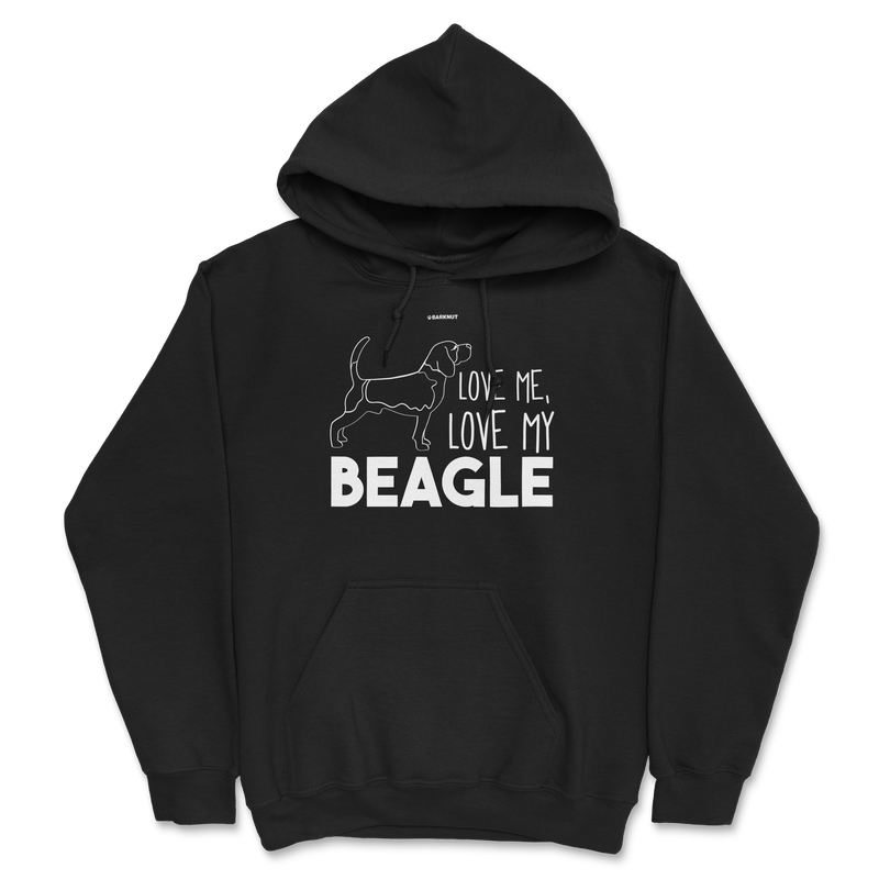 Load image into Gallery viewer, Love Me Love My Beagle Hoodie
