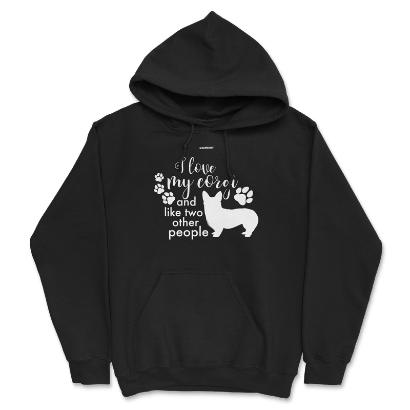 Load image into Gallery viewer, I Love My Corgi And Like Two Other People Hoodie
