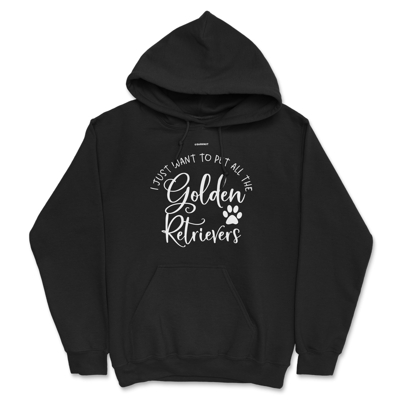 Load image into Gallery viewer, I Just Want To Pet All The Golden Retrievers Hoodie
