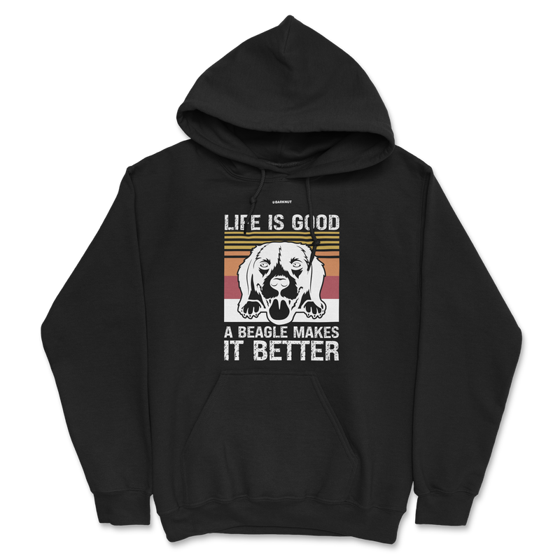 Load image into Gallery viewer, Life Is Good A Beagle Hoodie
