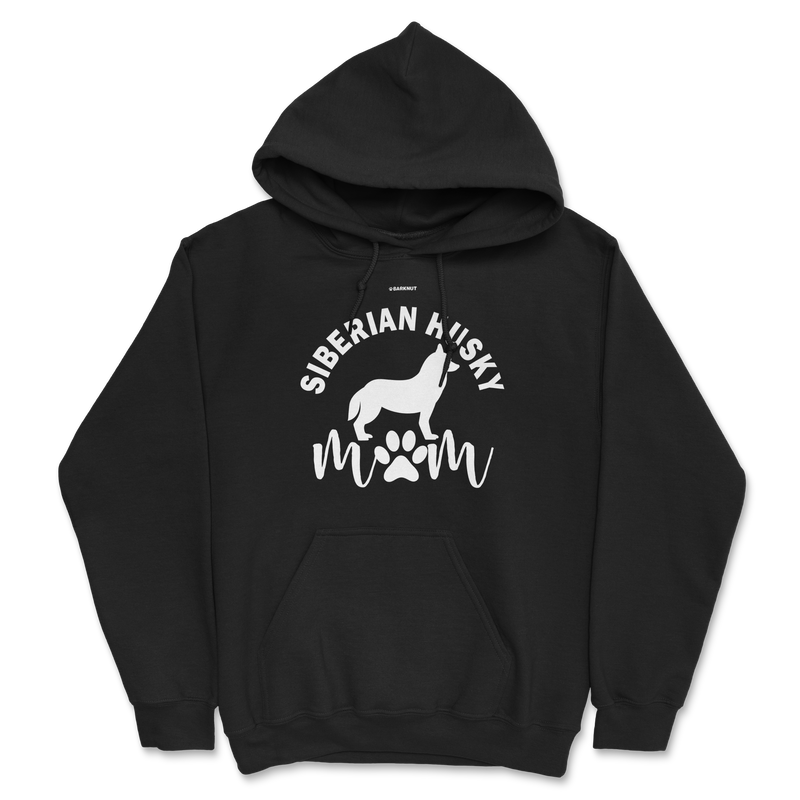 Load image into Gallery viewer, Siberian Husky Mom Silhouette Hoodie
