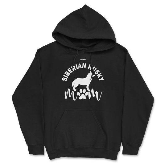 Siberian Husky Mom Silhouette Hoodie