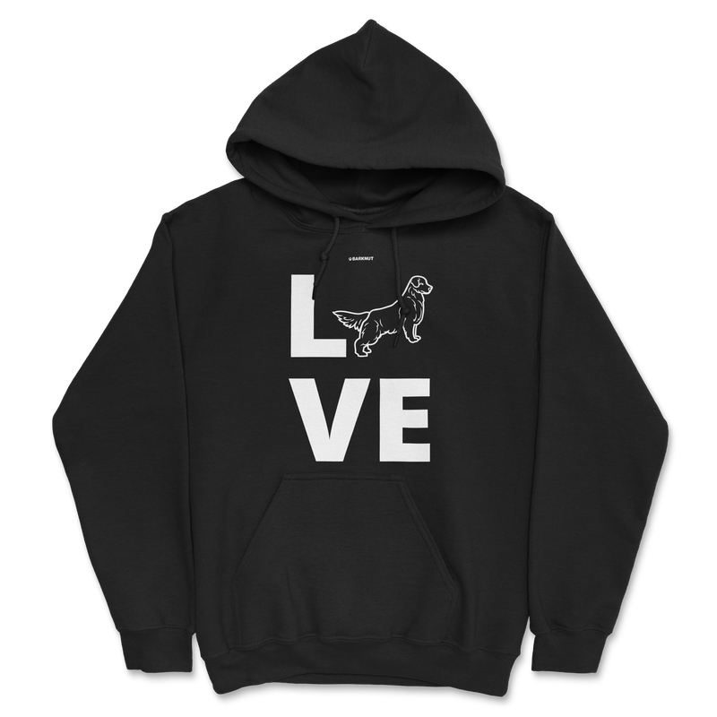 Load image into Gallery viewer, Love Golden Retriever Silhouette Hoodie
