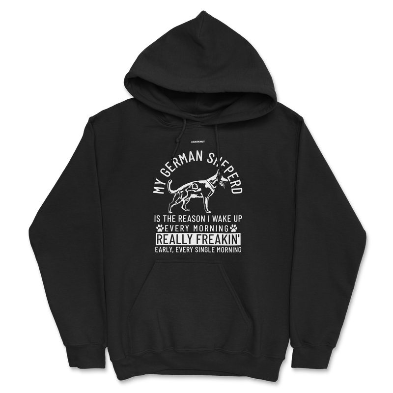 Load image into Gallery viewer, German Shepherd Wake Up Early Hoodie
