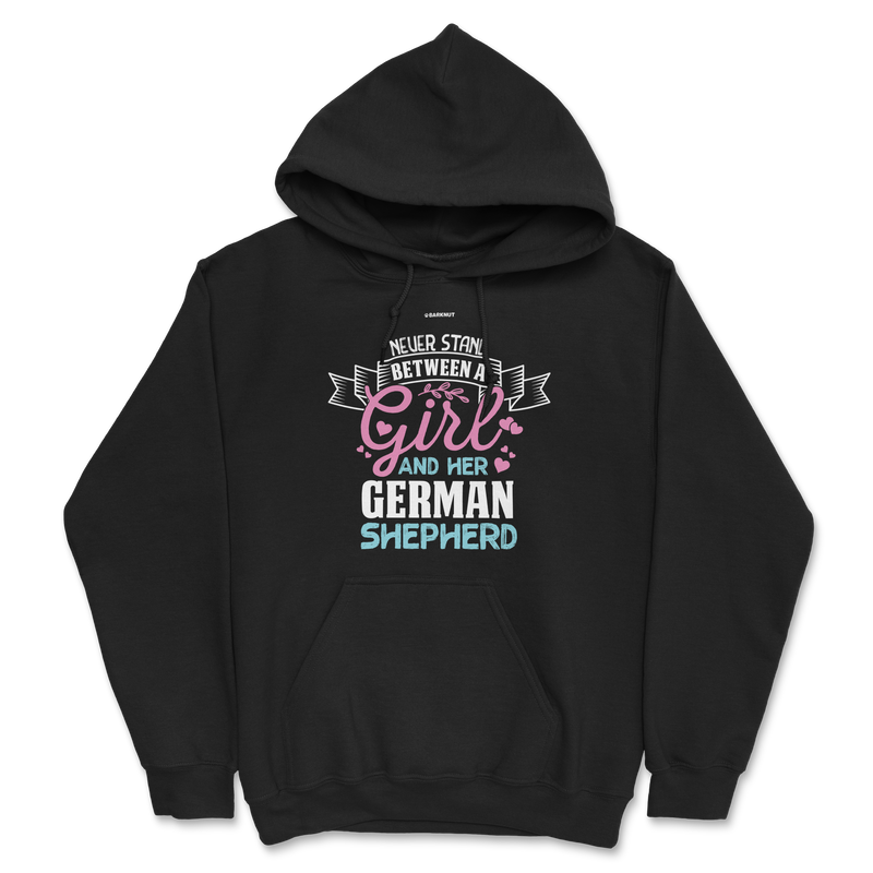 Load image into Gallery viewer, Never Stand Between A Girl And Her German Shepherd Hoodie
