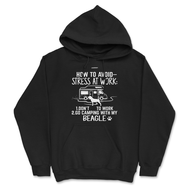 Load image into Gallery viewer, How To Avoid Stress At Work Beagle Hoodie
