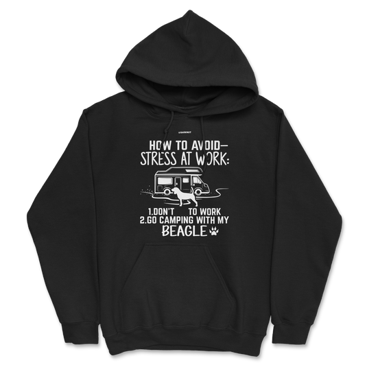 How To Avoid Stress At Work Beagle Hoodie