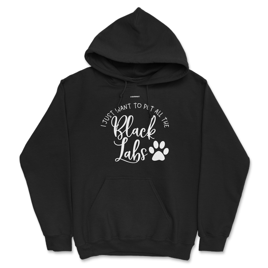 I Just Want To Pet All The Black Labs Hoodie