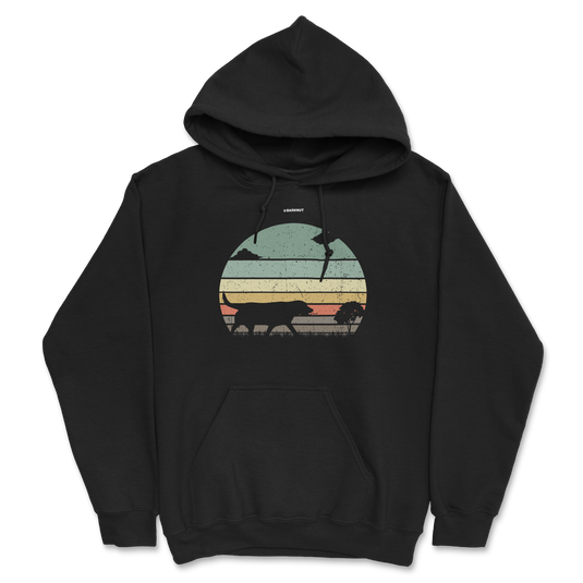 Labrador Retriever Retro Sunset Hoodie