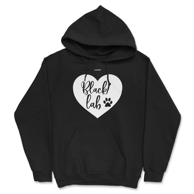 Load image into Gallery viewer, Black Lab Heart Hoodie
