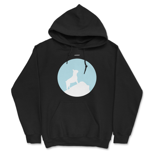 French Bulldog Silhouette And Moon Hoodie