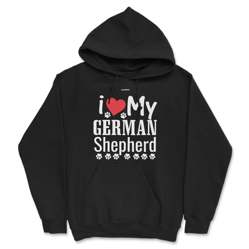 I Love My German Shepherd Hoodie