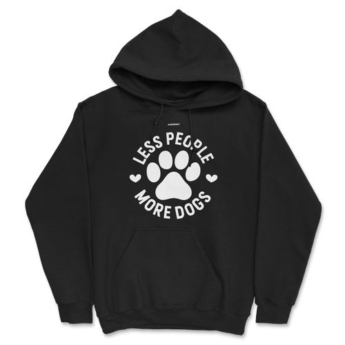 Less People More Dogs Hoodie