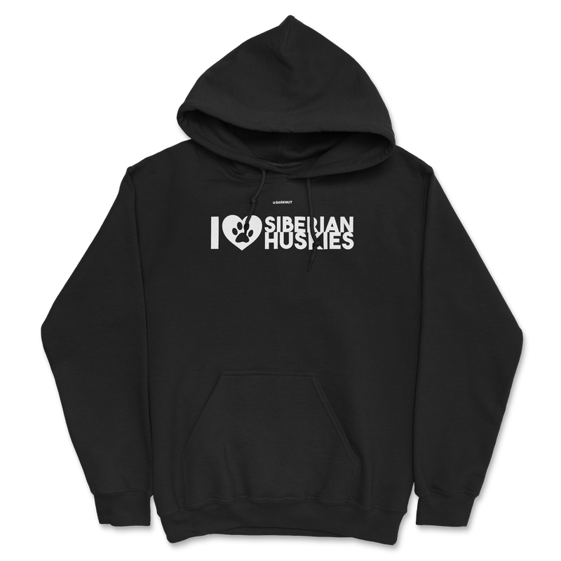 Load image into Gallery viewer, I Heart Siberian Huskies Hoodie
