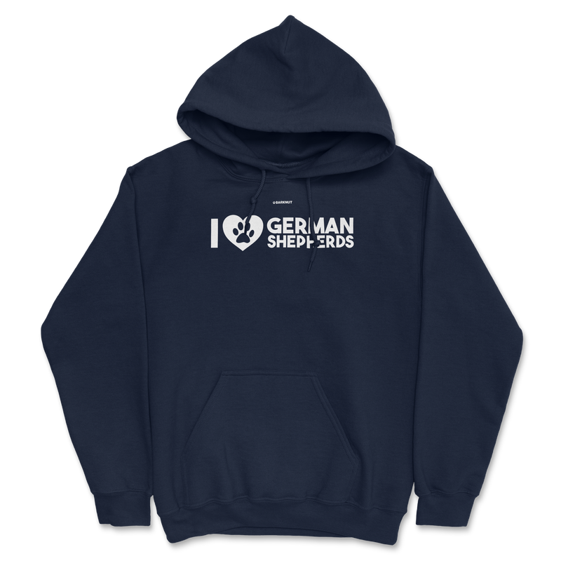 Load image into Gallery viewer, I Love German Shepherds Hoodie
