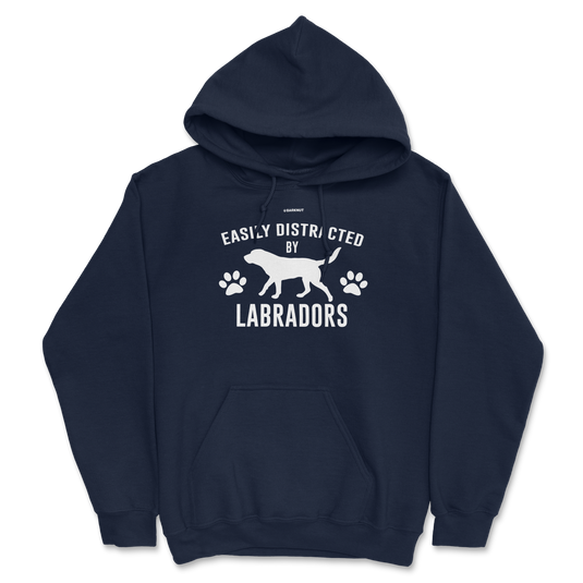 Easily Distracted By Labradors Hoodie