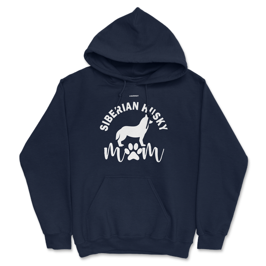 Siberian Husky Mom Silhouette Hoodie