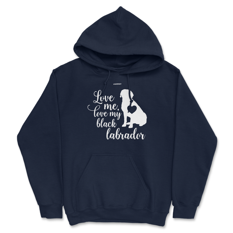 Load image into Gallery viewer, Love Me Love My Black Labrador Hoodie
