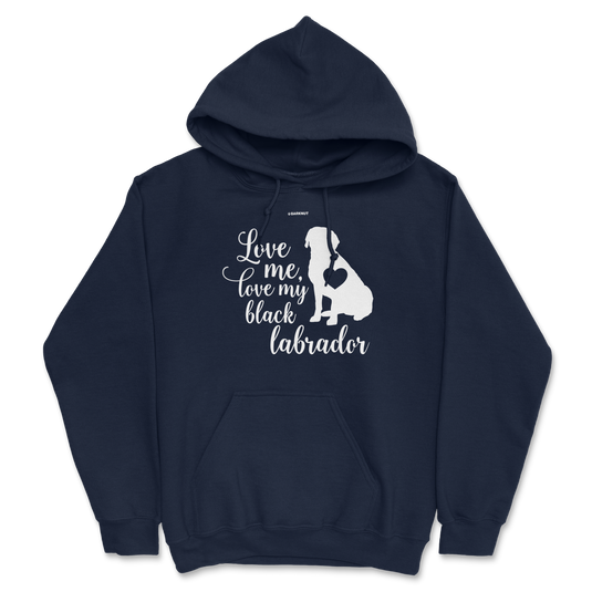 Love Me Love My Black Labrador Hoodie