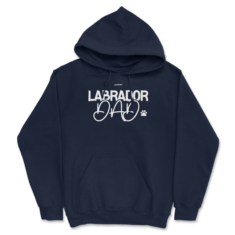 Load image into Gallery viewer, Labrador Dad Paw Print Hoodie
