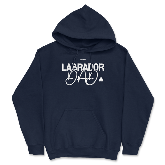 Labrador Dad Paw Print Hoodie