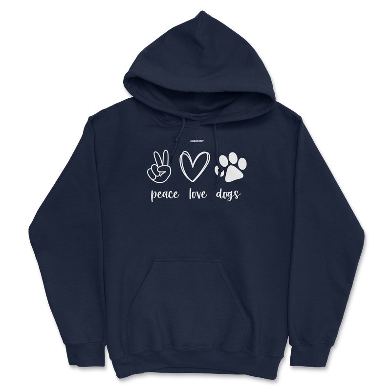 Load image into Gallery viewer, Peace Love Dogs Hoodie
