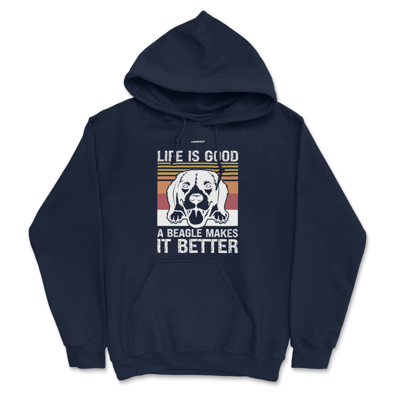 Load image into Gallery viewer, Life Is Good A Beagle Hoodie
