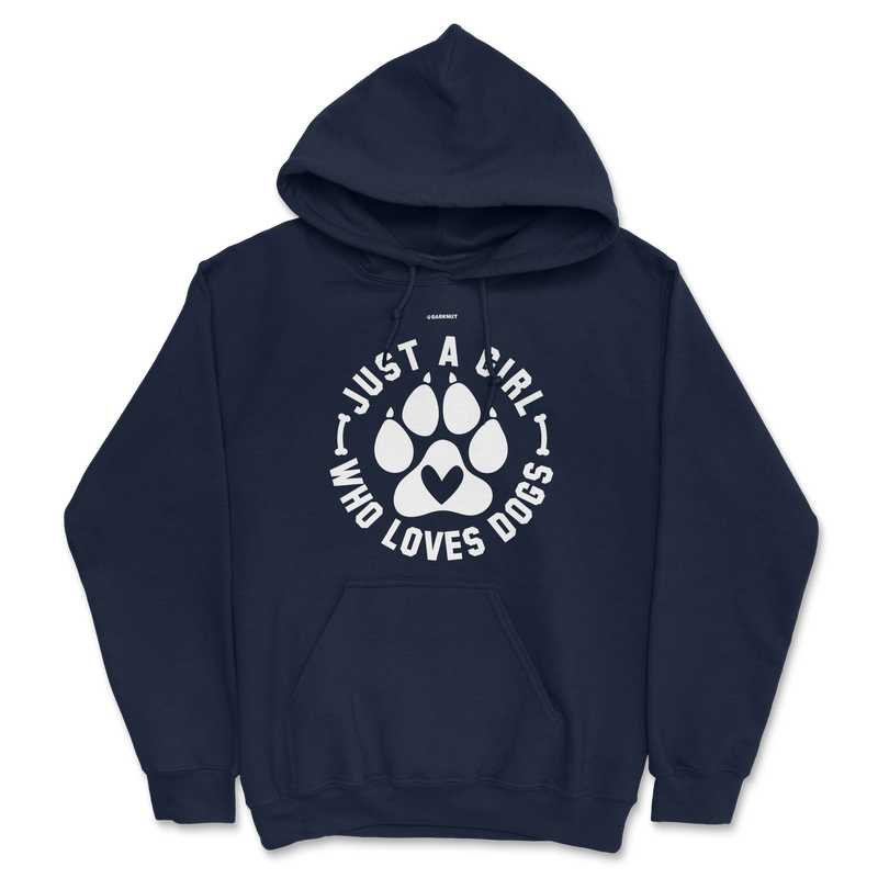 Load image into Gallery viewer, Just A Girl Who Loves Dogs Hoodie
