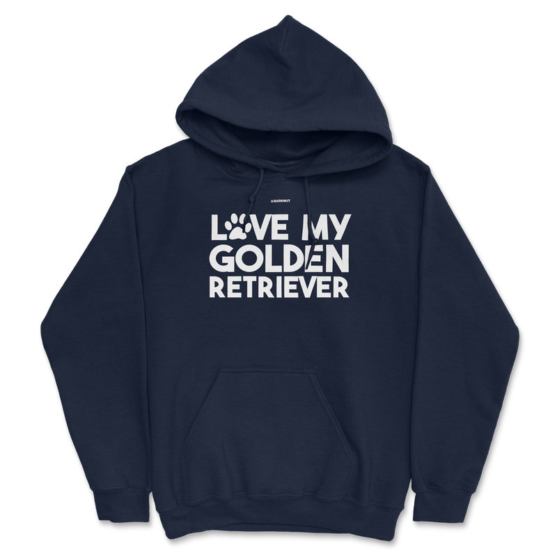 Load image into Gallery viewer, Love My Golden Retriever Paw Print Hoodie
