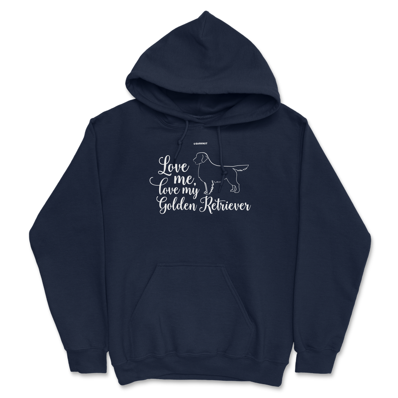 Load image into Gallery viewer, Love Me Love My Golden Retriever Hoodie
