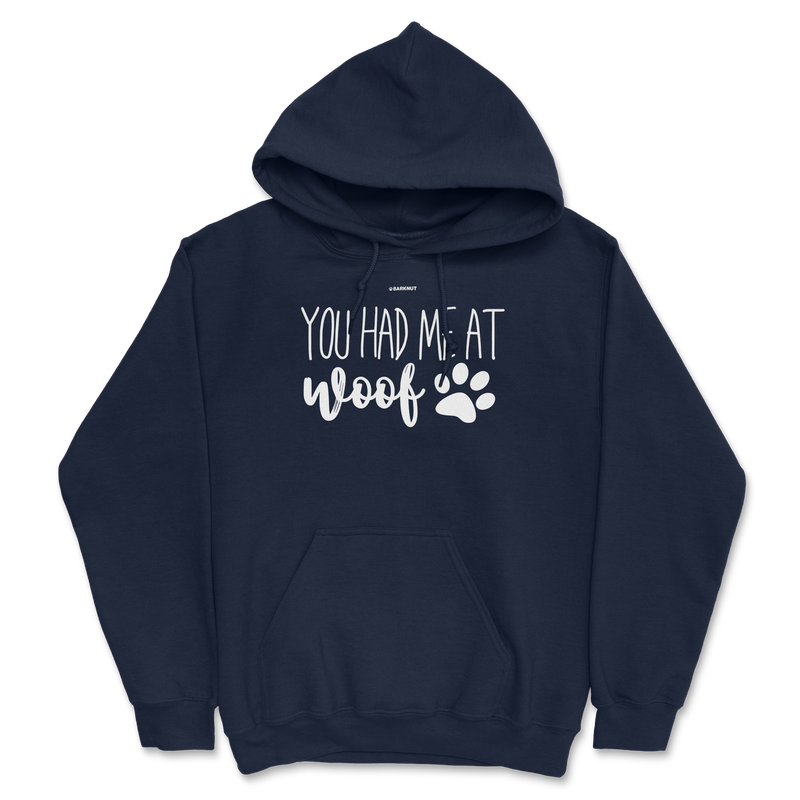 Load image into Gallery viewer, You Had Me At Woof Hoodie
