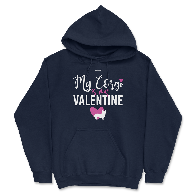 Load image into Gallery viewer, My Corgi Is My Valentine Hoodie
