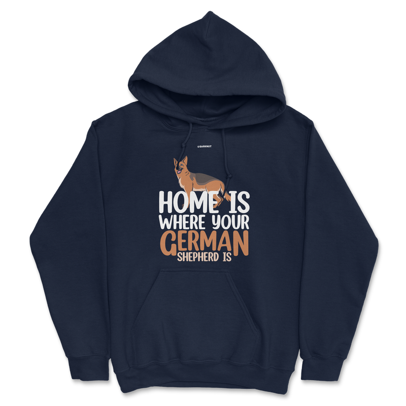 Load image into Gallery viewer, Home is Where Your German Shepherd is Hoodie
