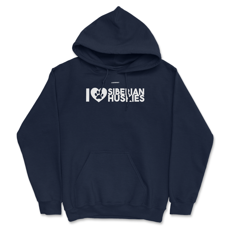 Load image into Gallery viewer, I Heart Siberian Huskies Hoodie
