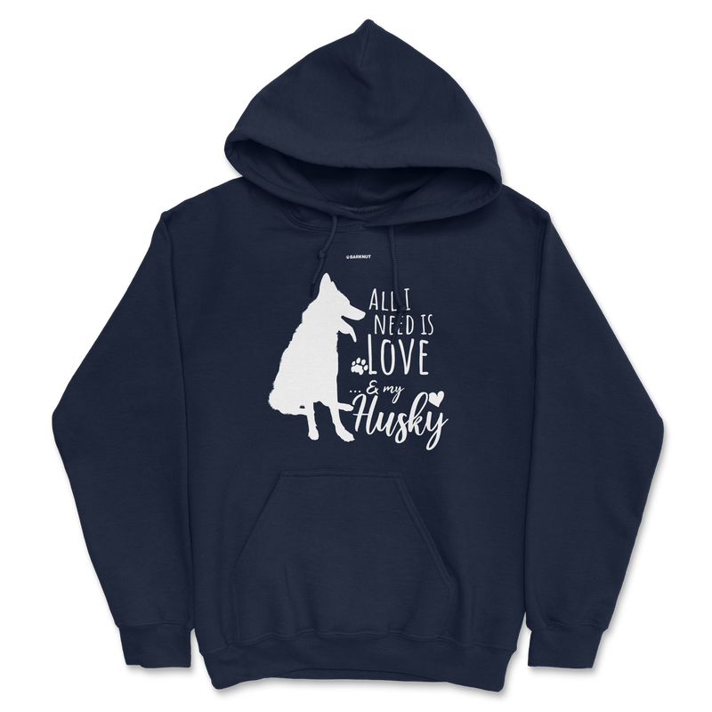 Load image into Gallery viewer, All I Need Is Love And My Husky Hoodie
