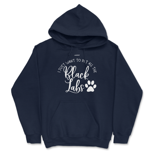 I Just Want To Pet All The Black Labs Hoodie