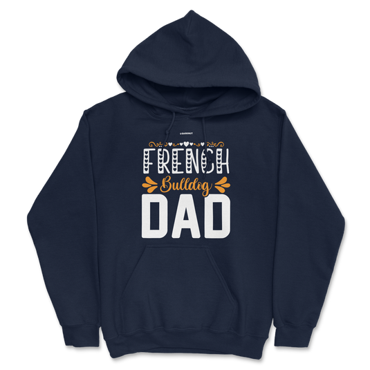 French Bulldog Dad Orange Hoodie