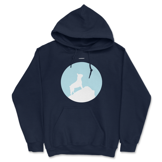 French Bulldog Silhouette And Moon Hoodie