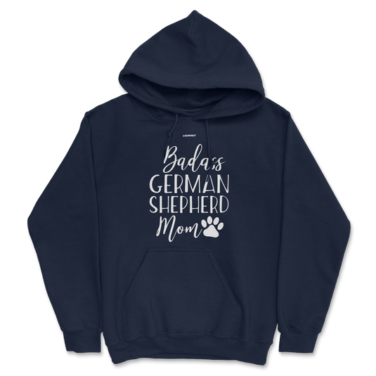 Badass German Shepherd Mom Funny Dog Hoodie (Men's/Unisex)