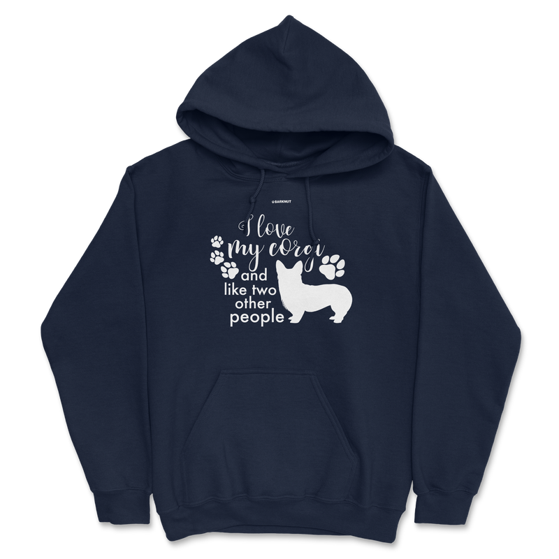 Load image into Gallery viewer, I Love My Corgi And Like Two Other People Hoodie
