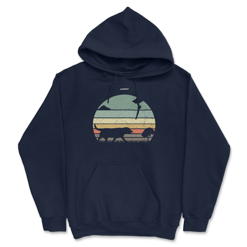 Load image into Gallery viewer, Labrador Retriever Retro Sunset Hoodie
