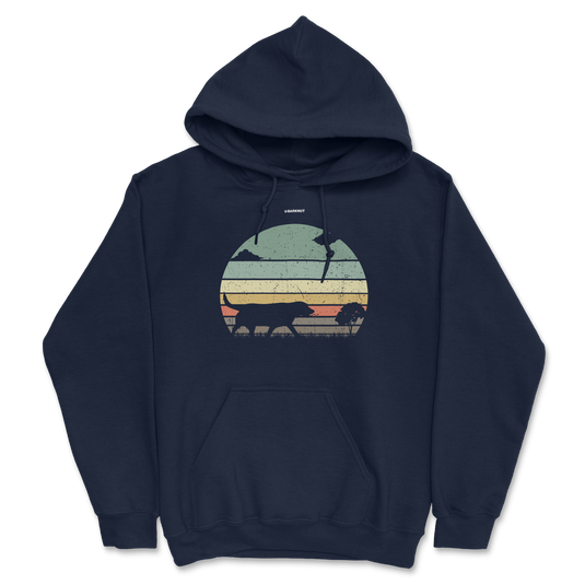 Labrador Retriever Retro Sunset Hoodie