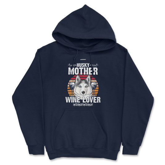 Husky Mother Wine Lover Colors Hoodie