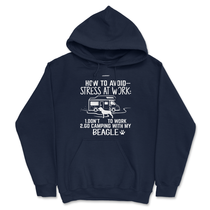 Load image into Gallery viewer, How To Avoid Stress At Work Beagle Hoodie
